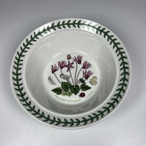 PORTMEIRION Botanic Garden 6.5” Soup Cereal Bowl Cyclamen Repandum